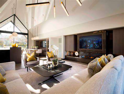Living Room Design Inspiration Merging Lighting, TV Walls, and Comfort

